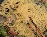 アサリと九条ネギのスパゲッティ作り方7写真