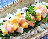 モロヘイヤと梅ゆかりご飯のちらし寿司風♪作り方7写真
