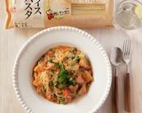 アレルギー対応!鮭のトマトクリームパスタ作り方1写真