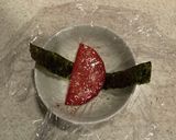 スパムもどき？テリヤキソーセージおにぎり作り方5写真