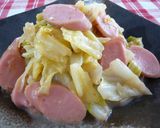 ✿キャベツと魚肉ソーセージのめんマヨ炒め作り方4写真
