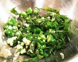 簡単で食べ応え満点♪オクラきゅうりの冷奴作り方2写真