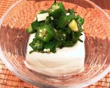 簡単で食べ応え満点♪オクラきゅうりの冷奴作り方3写真