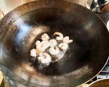 10分で作れる！エビと小松菜の焼うどん作り方2写真