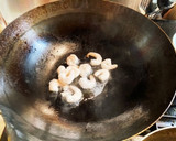 10分で作れる！エビと小松菜の焼うどん作り方2写真