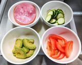 アボカドとズッキーニのトースターグラタン作り方1写真
