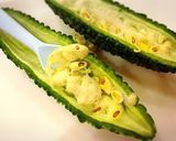 ゴーヤとサラダチキンのナムル♪作り方1写真