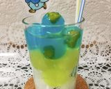 ポッチャマカラーのキラキラ☆寒天ジュース作り方17写真