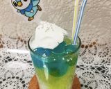 ポッチャマカラーのキラキラ☆寒天ジュース作り方18写真