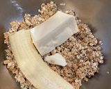 オートミールと豆腐でバナナパンケーキ作り方3写真