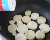 長芋のソテーの青のりがけ作り方2写真