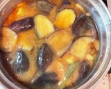 揚げナスとオクラの味噌汁作り方7写真