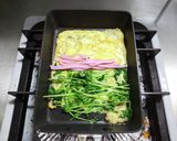 豆苗とカマボコのダシ巻き卵作り方2写真
