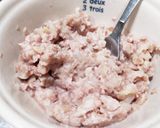 犬ご飯　うずら入りミートローフ作り方2写真
