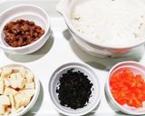 犬ご飯　納豆チャーハン作り方1写真