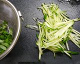 簡単！冷たい鰻そうめん　汁なしまぜそば作り方3写真