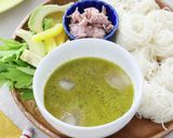 バジルペースと麺つゆのバジルそうめん作り方3写真