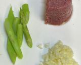 簡単、コンビーフパスタ(カレー味)作り方1写真