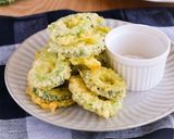 サクッと美味しい♪ゴーヤの青のり天ぷら作り方5写真