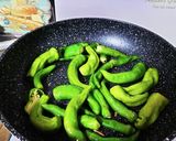 万願寺ししとうとベビーホタテの照り焼き作り方3写真