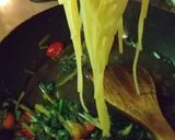 小松菜トマトパスタ作り方8写真