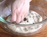 ザルを使って作るチョコナッツライ麦パン作り方8写真