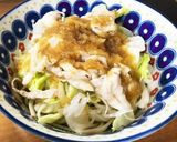 冷しゃぶおろしのパスタかうどんかそうめん作り方6写真