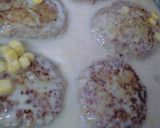 クリームシチュー仕立てのご飯バーグ作り方4写真