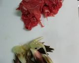 切落しの牛肉しぐれ丼（茗荷入り)作り方1写真