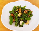 おつまみに！ピーマンとナッツの塩昆布炒め作り方4写真
