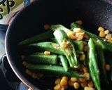 あと一品★オクラとコーンの麺つゆバター作り方3写真