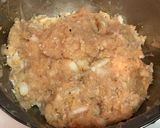 鶏肉団子と赤パプリカのチーズグラタン♬作り方2写真