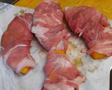 かぼちゃの豚肉切り落とし巻作り方3写真