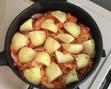 レンジ時短！簡単！じゃが豚キムチーズ作り方3写真