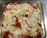鶏肉団子と赤パプリカのチーズグラタン♬作り方14写真