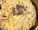 塩昆布バター☆和風きのこパスタ作り方4写真