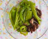 レンジで簡単！万願寺と椎茸の白だし漬け♪作り方3写真