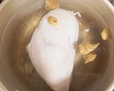 しっとりゆで鶏の卵ソースがけ♡作り方1写真