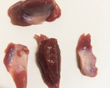 砂肝ときゅうりのわさびポン酢和え作り方1写真