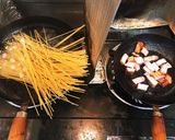 レモンカルボナーラ　レモンクリーム作り方1写真
