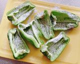 クッキングハッシュのピーマン詰め作り方3写真