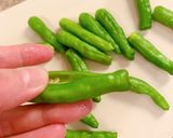 【家つま】しし唐の辛味噌チーズ作り方1写真