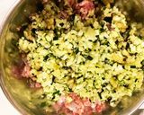 なすとズッキーニの餃子(ハリッサ餃子)作り方4写真