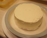 レアチーズクリームの＊ポッチャマケーキ作り方4写真
