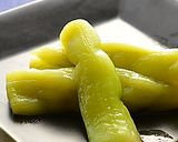 翡翠なすの煮びたし、牛のたたきを添えて♪作り方1写真