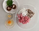 しいたけたっぷり和風ハンバーグ♡作り方1写真