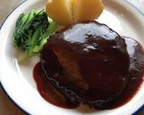 洋風ハンバーグ 赤ワインソース作り方16写真