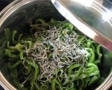 【お弁当・常備菜】ピーマンとじゃこ塩蒸し作り方1写真
