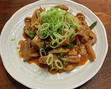 簡単！お手軽　豚キムチ　ネギのっけ盛り作り方5写真