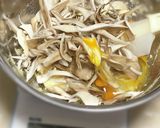 300kcal♡大豆粉と舞茸のお好み焼き作り方4写真